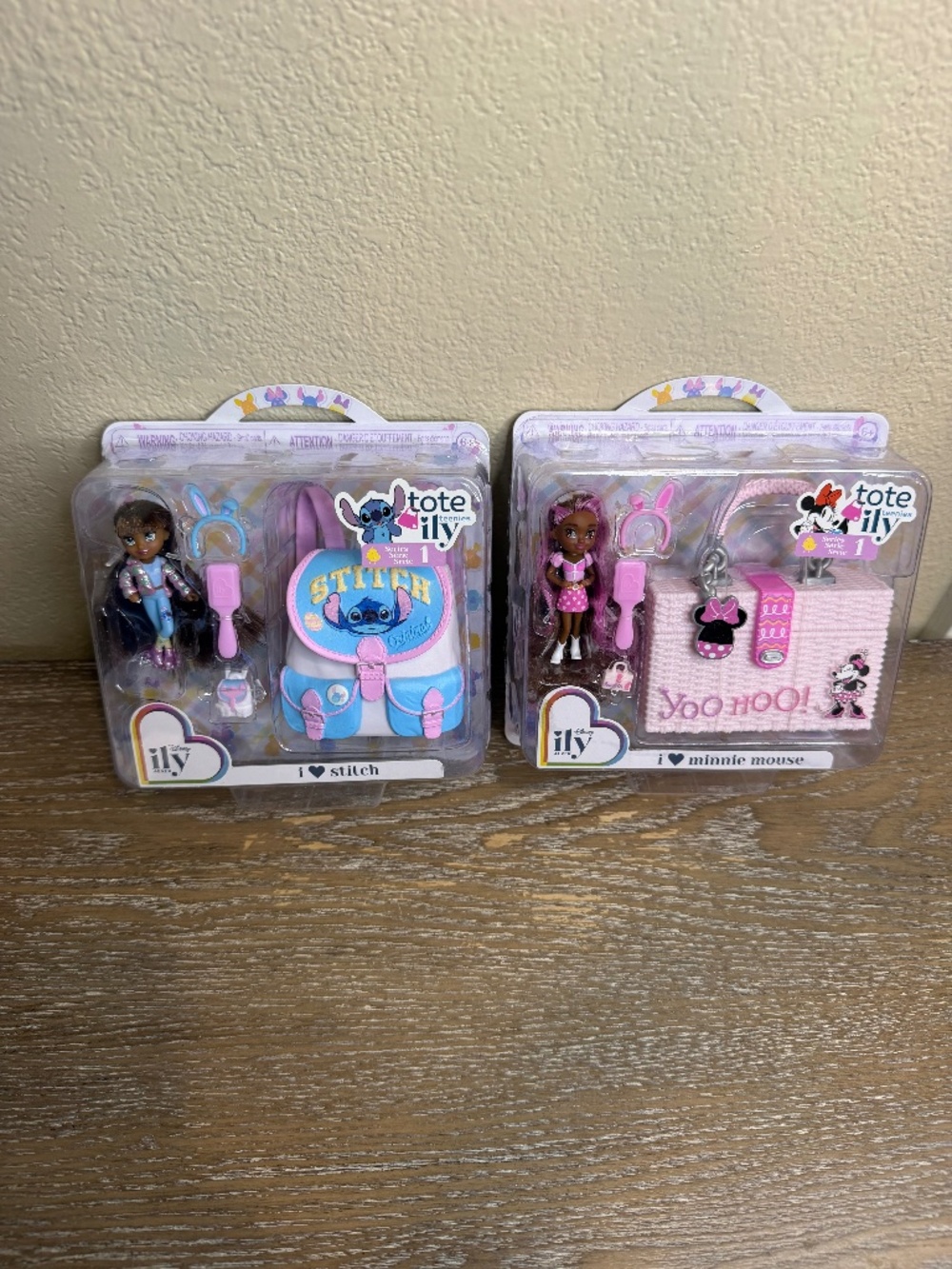 Disney ILY 🖤 Stitch & Minnie Mouse Easter Tote Teenies Playset